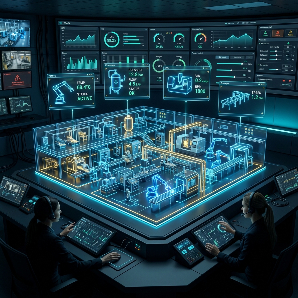 PDCS 4.0: Digital Twin 3D untuk Pengendalian Proses